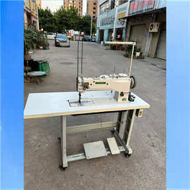 批发长臂车三同步厚料双针箱包汽车脚垫拼接帐篷压线缝纫机20606