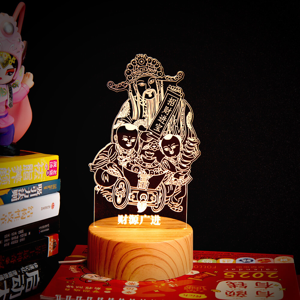 atmospheric three dimensional acrylic night light
