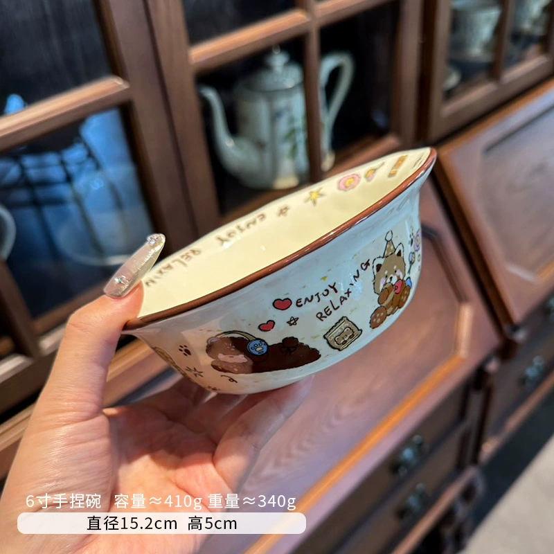 Cartoon ceramic high quality sophisticated tableware, with little bears