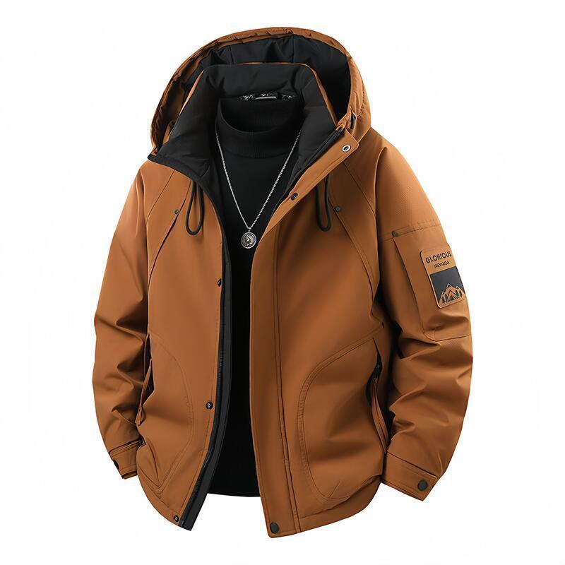 (New National Standard 50% Down) New Fashionable Outdoor Workwear Trendy Hooded Down Jacket for Men