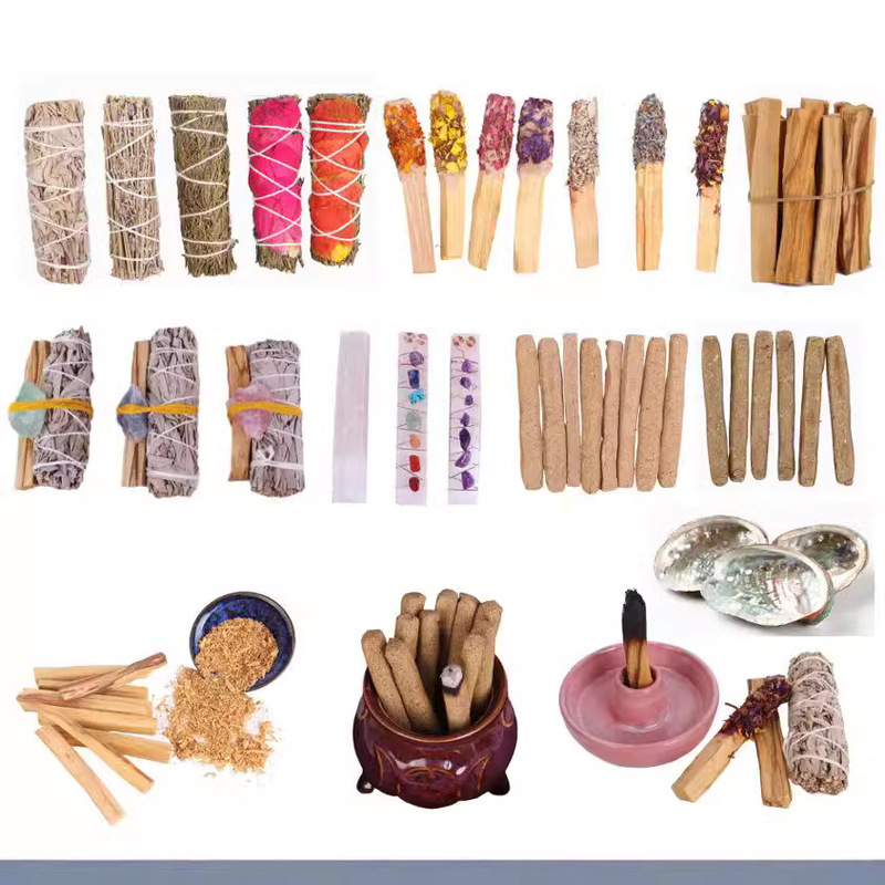 California White Sage Incense Sticks, Holy Wood Sticks, White Gypsum Sticks, Incense Powder, Rose Petals, Cedar Fragrance, Lavender