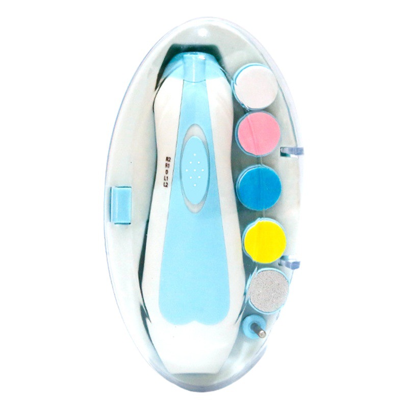 Pulidor de uñas eléctrico para bebés, cortauñas multifuncional antiarañazos para niños, juego de herramientas de manicura para bebés image 1