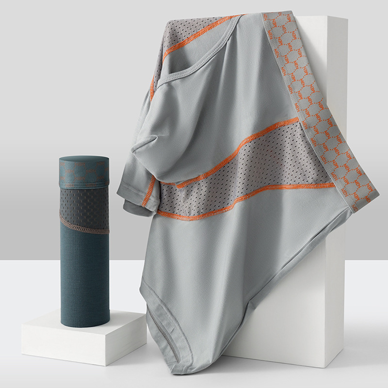 Foreign trade men's pants sports fitness pants nylon mesh boxer pants anti-wear leg casual business boxer pants