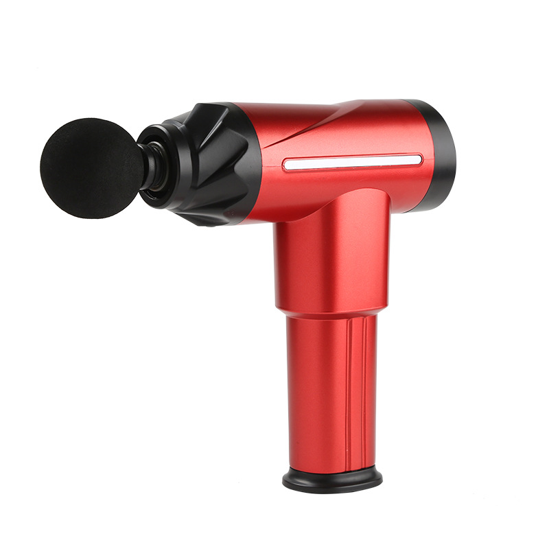 家用肌肉放松器筋膜枪usb充电99档力度液晶低噪健身运动按摩跨境