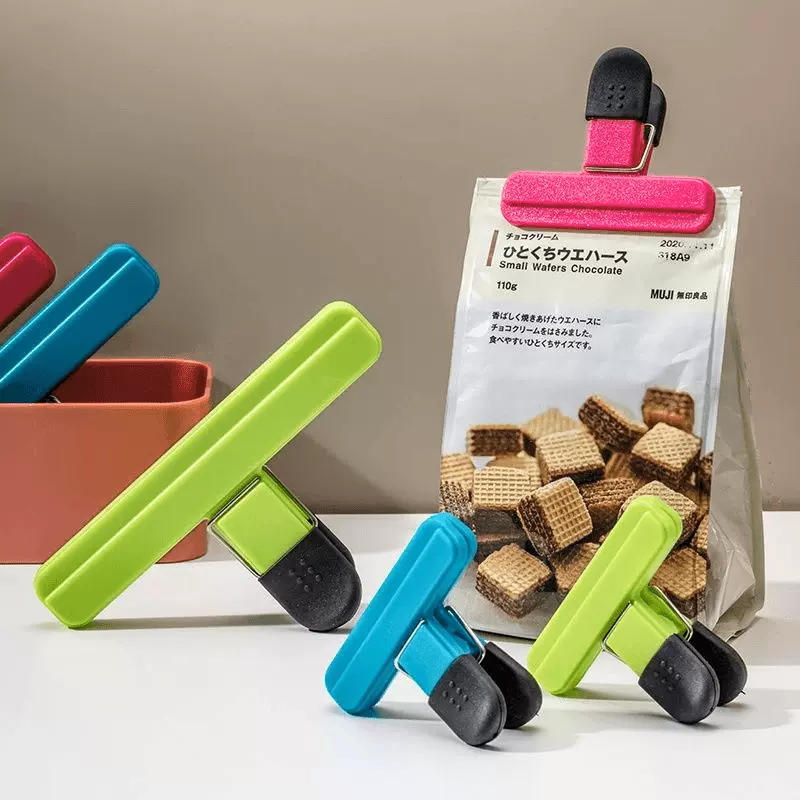 厨房T型食品封口夹薯片零食包装强力封口夹防漏防潮塑料袋密封夹