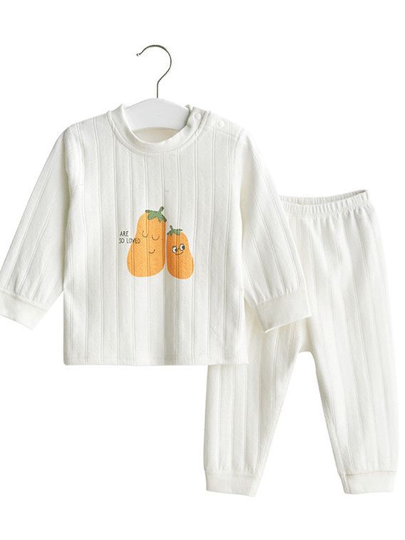 Conjunto de ropa interior para niños para primavera, otoño e invierno, ropa sin costuras de algodón puro para niños y niñas, estilos finos separados, camisetas y pantalones térmicos para bebés.