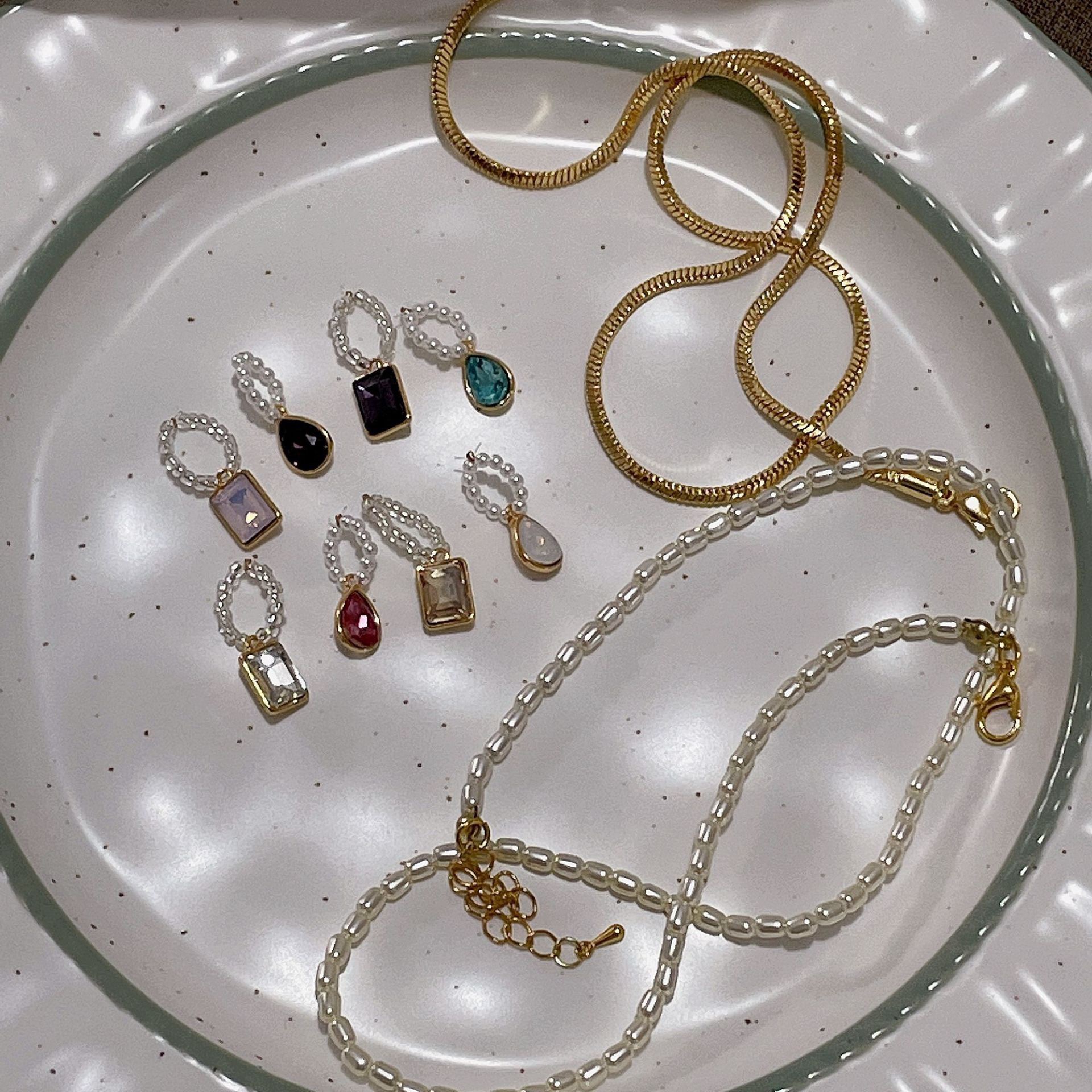 Retro Geometric Copper Plating Pendant Necklace 1 Piece