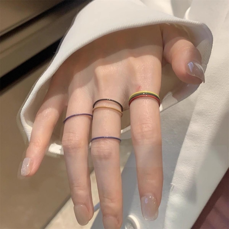 Minimalist Stackable Ring Set With Cubic Zirconia For Women_voghion.com