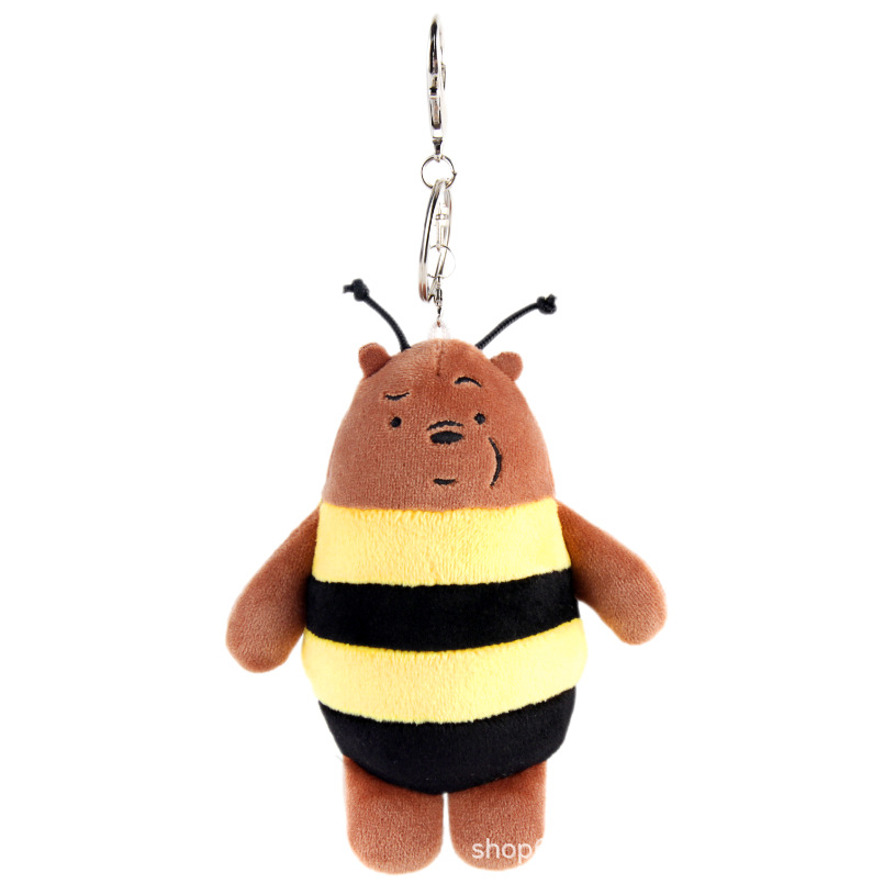 Las abejas cuelgan grandes llaveros