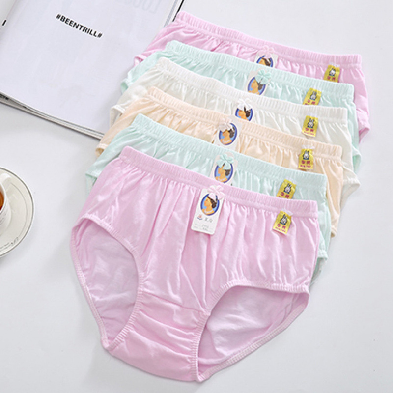 Black and White % Cotton Underwear for Middle-Aged and Elderly Mothers, Plus Size Fat mm Cotton Loose Breathable Shorts