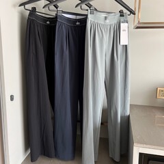 在庫あり Aloヨガ織り長ズボン レディース ハイウエスト ルーズフィット ストレートパンツ カジュアル スポーツパンツ フィットネス ワイドパンツ
