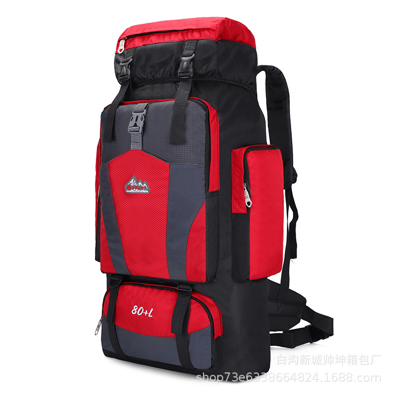 Mochila de viaje de 80L - Gran capacidad, para senderismo y montañismo