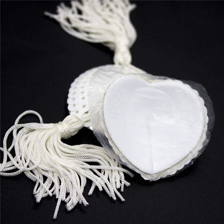 Nipple Stickers (Jing Guang) Heart Sequin Tassels, Adhesive Pasties, 2‑Piece Set
