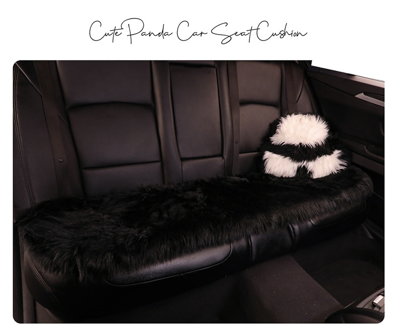 Cross-Border Long-Haired Panda Pillow Car Plush Cushion Chair Cushion Internet Celebrity Cute Red Panda Winter