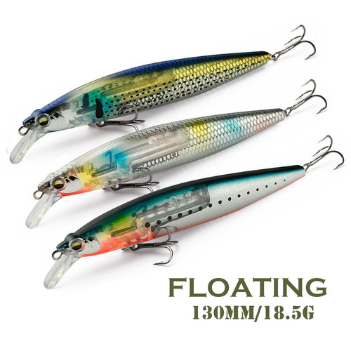 Bait wholesale lures floating minnow flash plate crazy scales 13cn/18.5g upper water area bionic fake lure floating