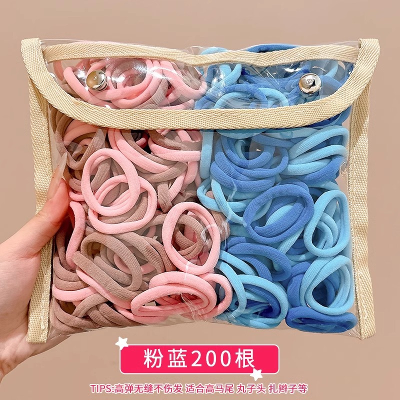 Niños lindos anillos de cabello de color correa de goma niñas de cabello de cola de caballo niñas de alta elasticidad no lastiman cabello