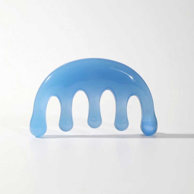 Masajista de cabeza de cinco garras, tratamiento de peinado del cuero cabelludo de cinco dientes, relajación, champú de marca grande combinado con amuletos de preservación de la mente.