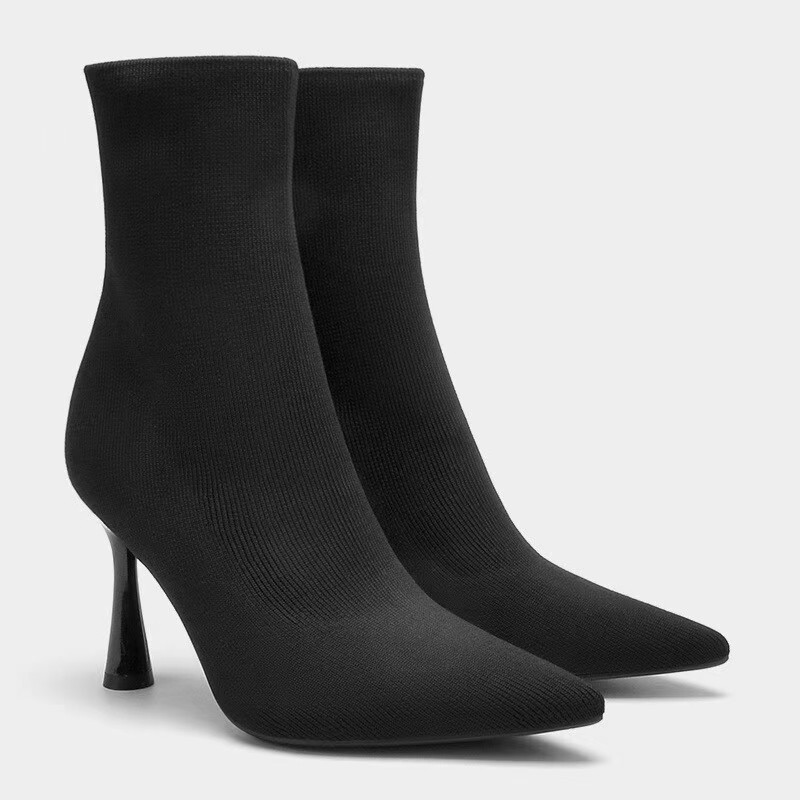 ZA2026 Autumn New Collection: Pointed-toe Sock Boots, Slim High Heels, Elegant and Casual, Slimming and Stretchy, Martin Boots ZA2026 Autumn New Collection: Pointed-toe Sock Boots, Slim High Heels, Elegant and Casual, Slimming and Stretchy, Martin Boots