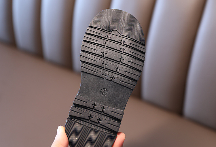 Children's Martin 2024 Spring and Autumn New Black Side Zipper Girls' Mid length British Style Pipe Boots Trend_voghion.com