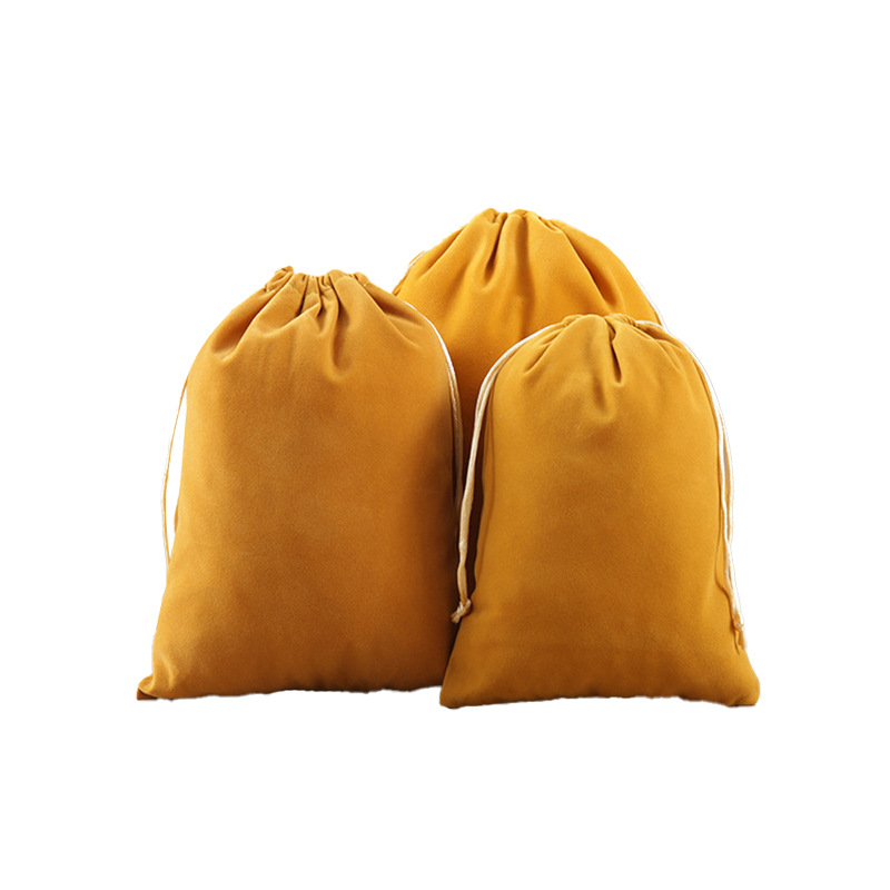 Bolsa de terciopelo de boca de Shu Corea tira de la cuerda Corea del Sur joyas de regalo de color para recibir pequeñas bolsas de tela engrosadas bolsas de regalo de joyas