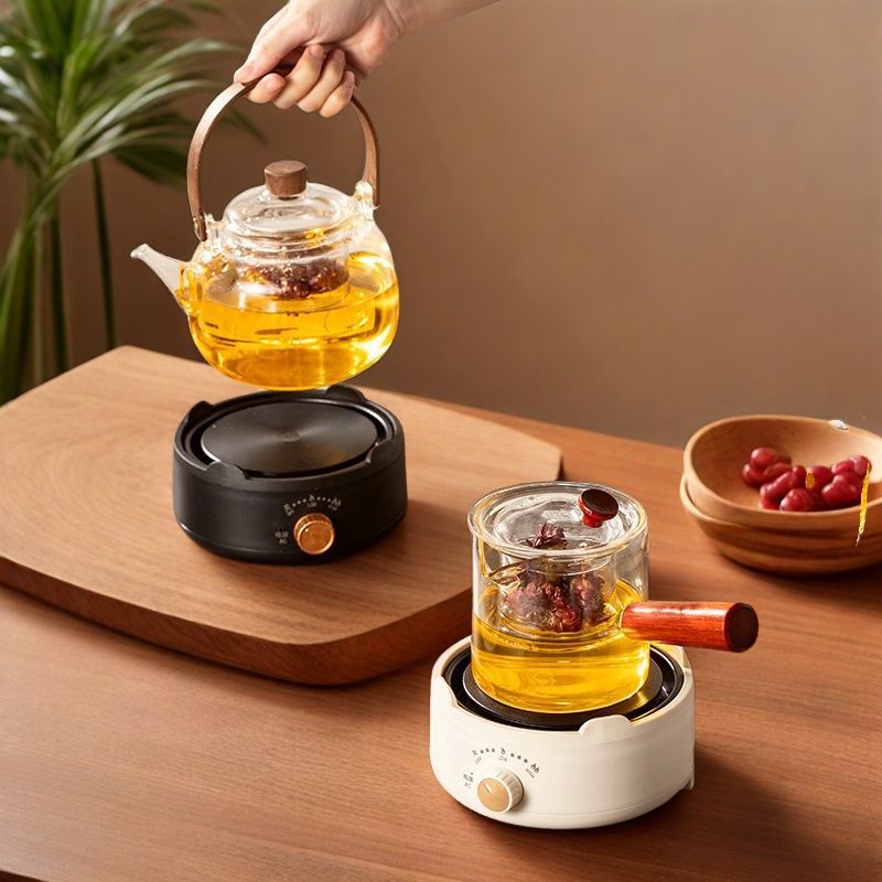 Electric Ceramic Stove Mini Fully Automatic Small Glass Pot Tea Stove Mini Induction Cooker Household Silent Electric Stove Steaming