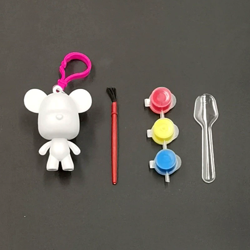 Креативный кулон в виде медведя, автомобильный брелок, DIY, материал, посылка, ручная работа, краска, роспись, мультяшная сумка, аксессуары, оптовая продажа