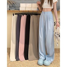 Solid color high waisted casual suit pants��ɫ�������e���bѝ