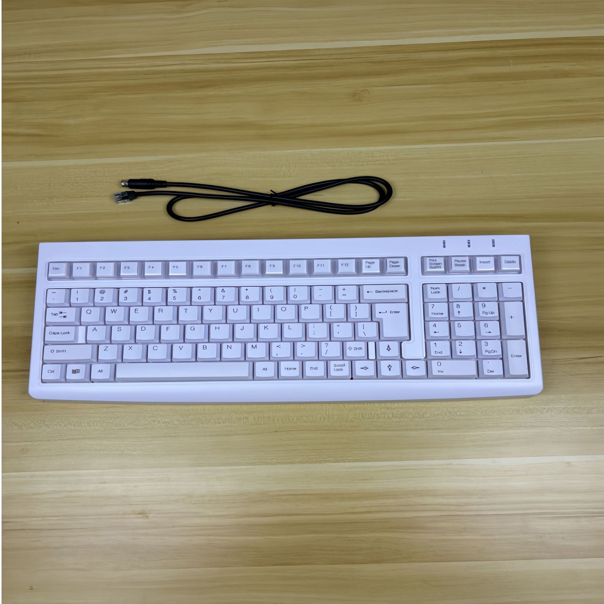 黑色白色GS-105收银机键盘专用圆口/USB口带线商用条形码