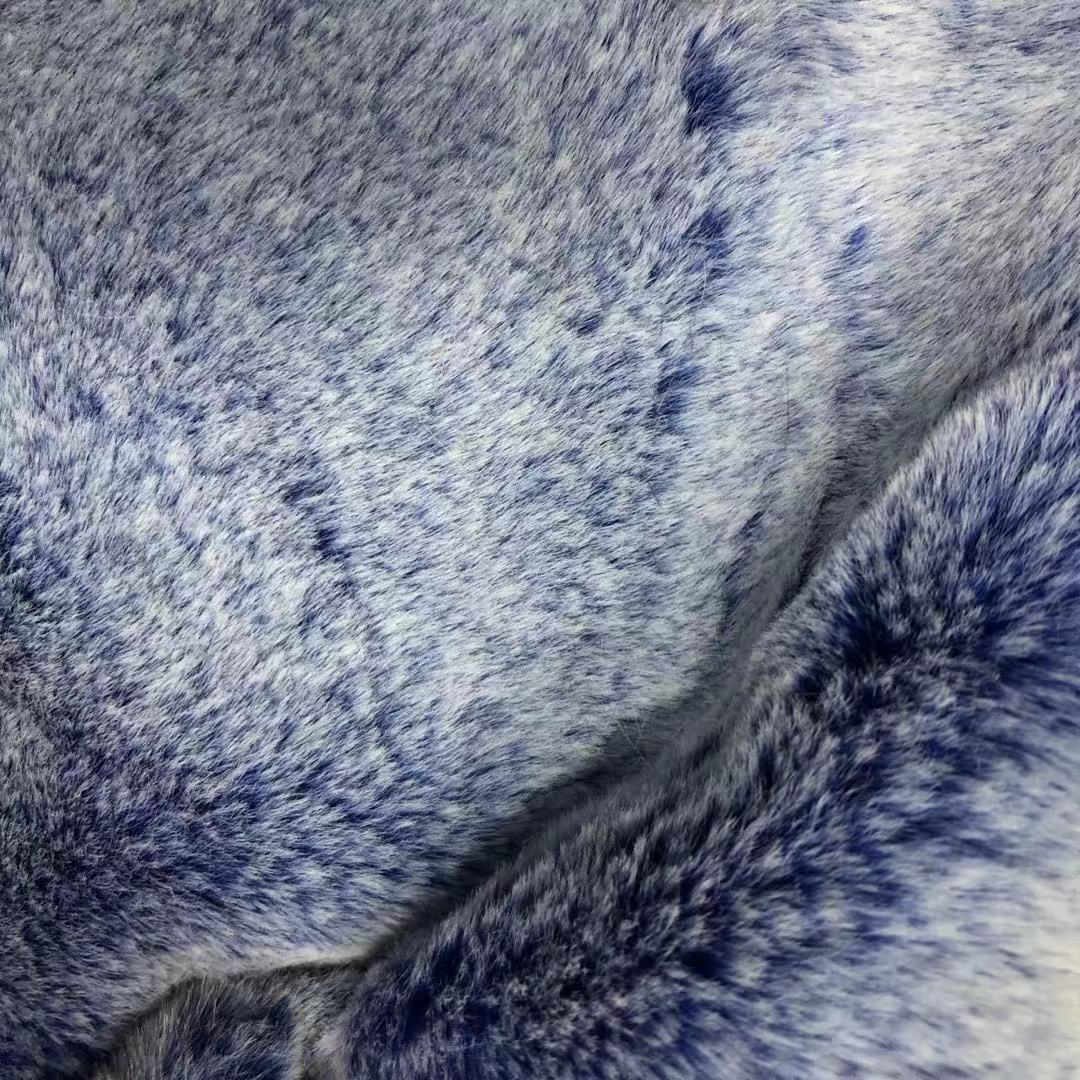 800G gran cabello de conejo blanqueado tallado cabello de conejo de dos colores cabello de conejo crema de hierba ropa de juguetes tela de peluche