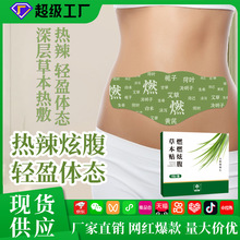 艾草肚脐贴艾灸贴燃减脂去体内热敷瘦肚子燃燃炫腹草本贴