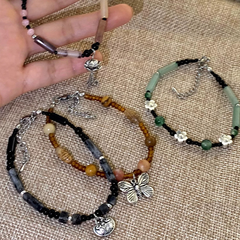 New Chinese style black jade rich word pattern lock bracelet women's retro versatile high-end simple light luxury niche design bracelet New Chinese style black jade rich word pattern lock bracelet women's retro versatile high-end simple light luxury niche design bracelet