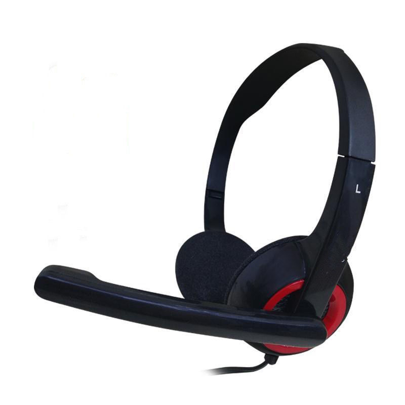 Wearing wired USB with remote control for learning, office, education, teaching, call center earphones_voghion.com