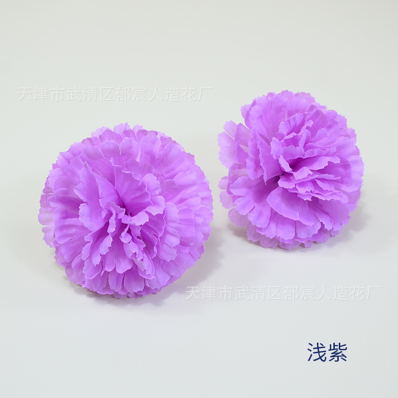 Venta al por mayor de claveles artificiales de seda para decoración de pasteles de Halloween, columnas de flores de claveles, red de flores, suministro transfronterizo.