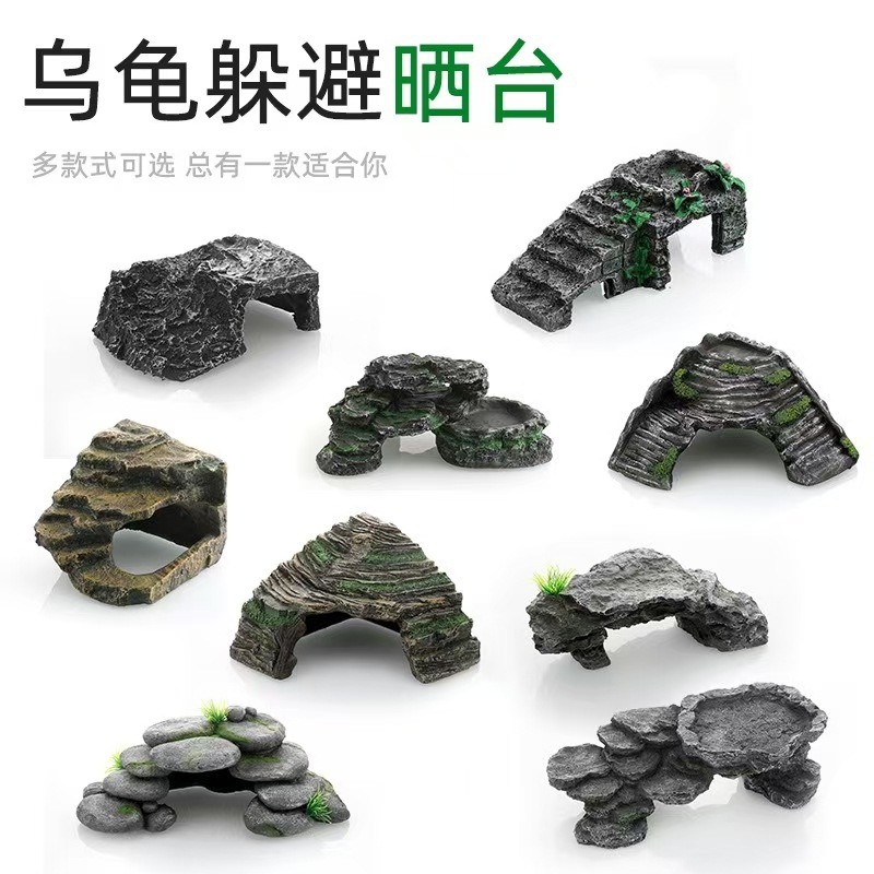 Mascota trepadora, tortuga, terraza trepadora, araña, hámster, lagarto, guardián, serpiente, refugio, decoración de resina, decoración, descanso, decoración, alimentación