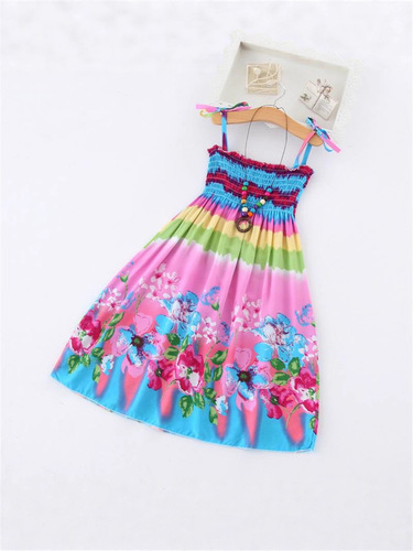 Ladies' Summer Dress Korean Style New Children's Clothing Children's Beach Dress for Girls and Boys Princess Dress