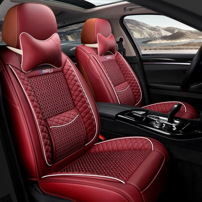 Universal seat cover universal leather and ice silk