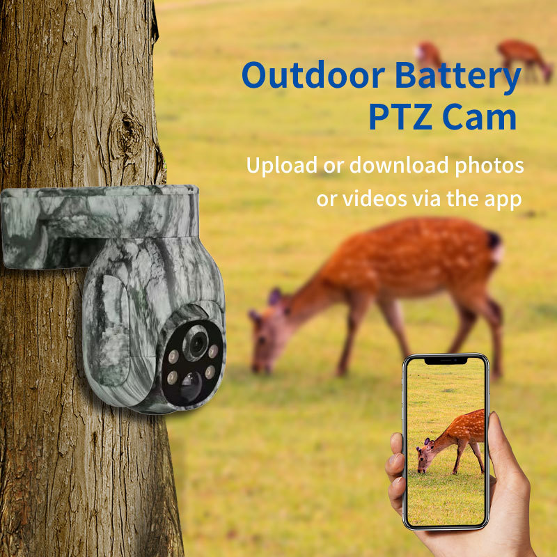 Ruibin camuflaje transfronterizo 4G Cámara solar bajo consumo de energía HD monitor a todo color impermeable cámara inalámbrica