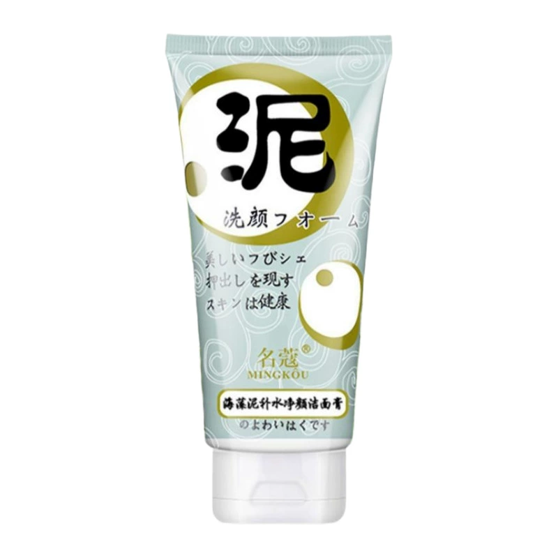 Mingkou Seaweed Mud Очищающее средство для лица Увлажняющий очищающий крем Официальный флагманский магазин для студентов женского и мужского пола Глубокое очищение пор Оригинальные товары