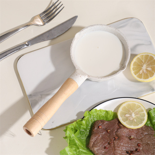 New Claypot Non-stick Wok with Multiple Functions Household Kitchen Oil Pouring Pan Mini Pot for Cooking Sauces