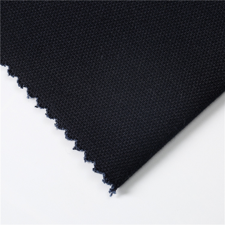 Nuevo algodón spandex tela de mezcla cómodo algodón spandex tela de tela de doble trama chaqueta camisa spandex