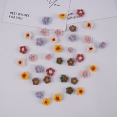 ミニ花刺繍布ステッカー diy ジュエリーアクセサリーヘアアクセサリー子供服靴と帽子アクセサリー刺繍小さな花の装飾