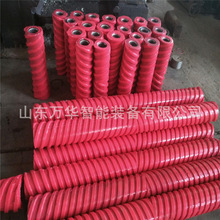 矿用聚氨酯包胶托辊 多种规格托辊 可定制 φ89聚氨酯包胶托辊