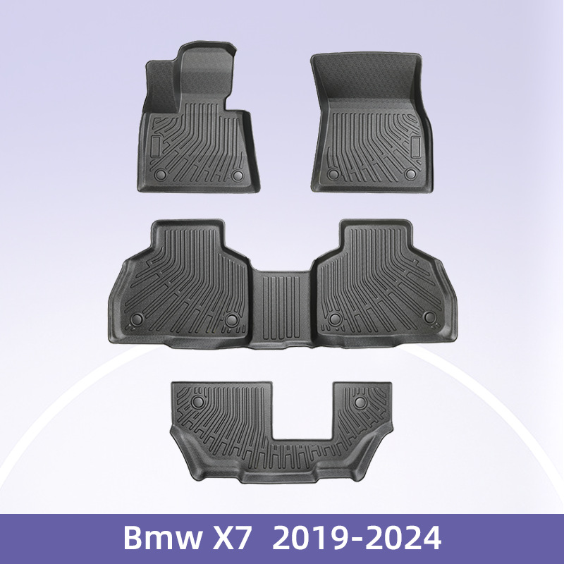 Aplicable a BMW X7 combustible 2019 - 2024 3D todo el tiempo material TPE almohadilla para los pies almohadilla maletero