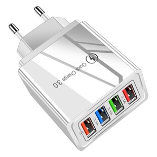 Цвет 4USB зарядное устройство для мобильного телефона 3A планшет дорожное зарядное устройство зарядная головка американский стандарт Европейский стандарт зарядное устройство трансграничная оптовая продажа