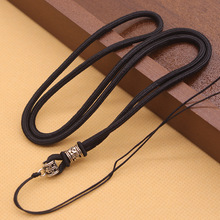 厂家翡翠通心绳黄金玉坠吊坠挂绳 饰品量大批发高档合柔软挂脖绳