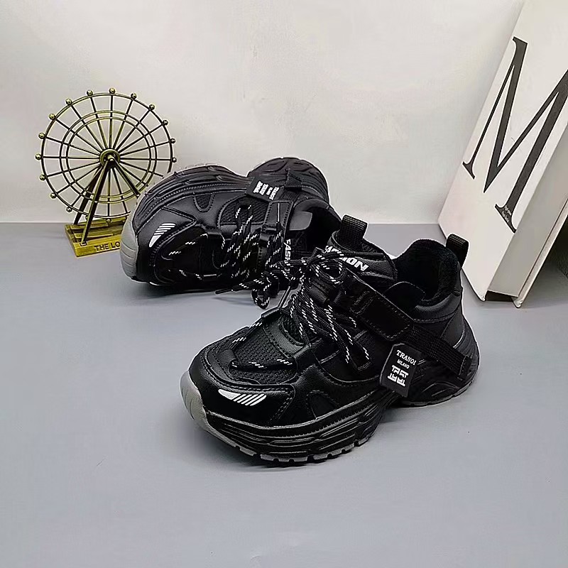 32-37 Zapatos deportivos impermeables de cuero de algodón de invierno nuevos zapatos para niños, zapatos para niños, zapatos para padres