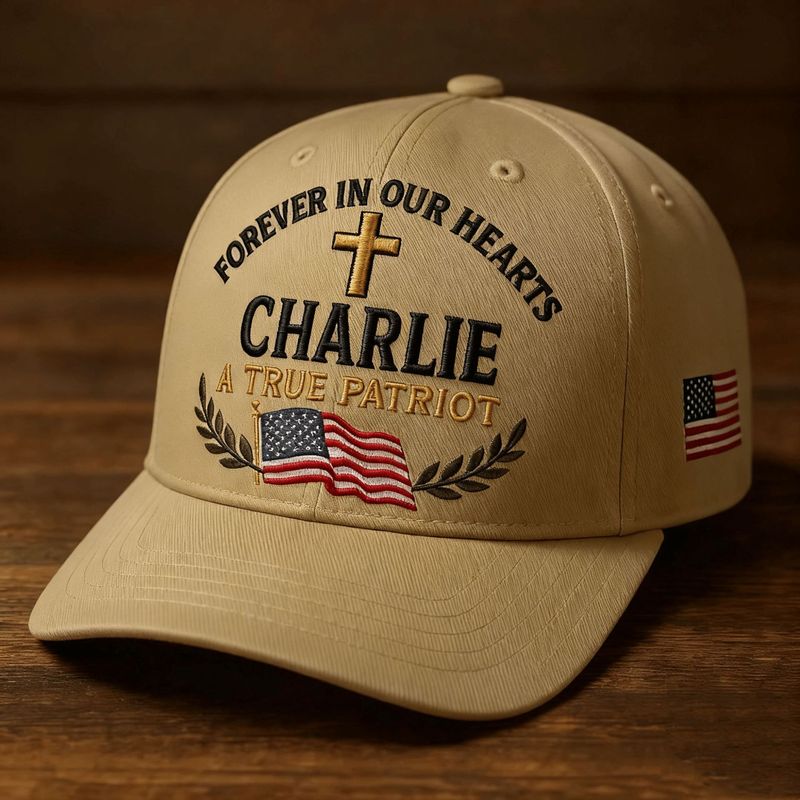 2025跨境Charlie Memorial Cap For the True Patriots厂家批发|undefined