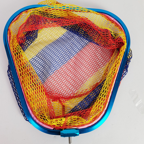 Salvage net bag triangle copy net aluminum alloy fishing net head colorful fishing gear accessories net head fishing net copy net head
