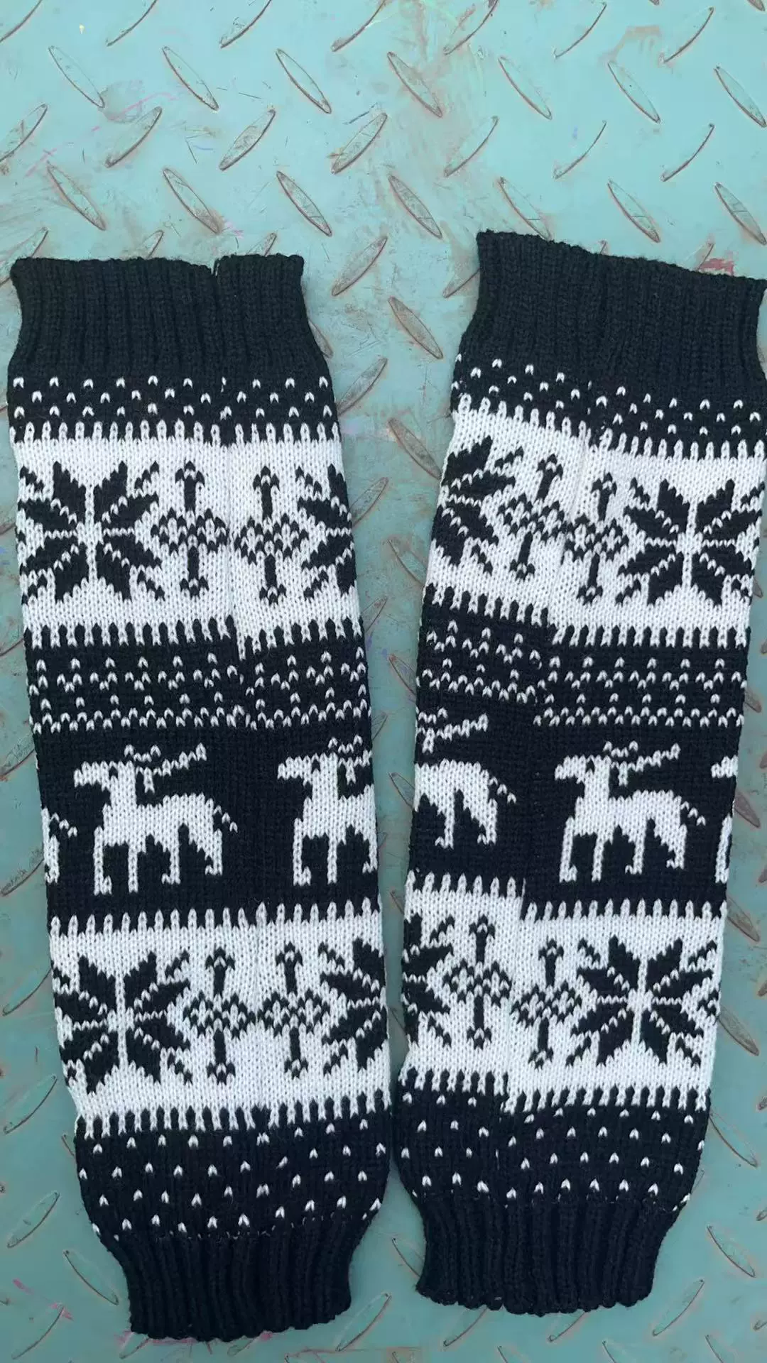 Теплоудерживающие шерстяные в gaiters, сапоги, со снежинками, опт