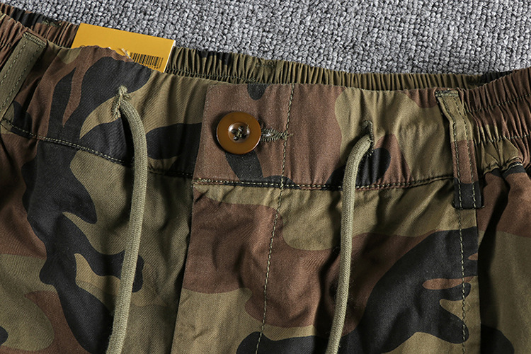 Vintage Wash Camouflage Cargo Shorts 8
